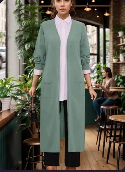 Long cardigan for women, Turkish made